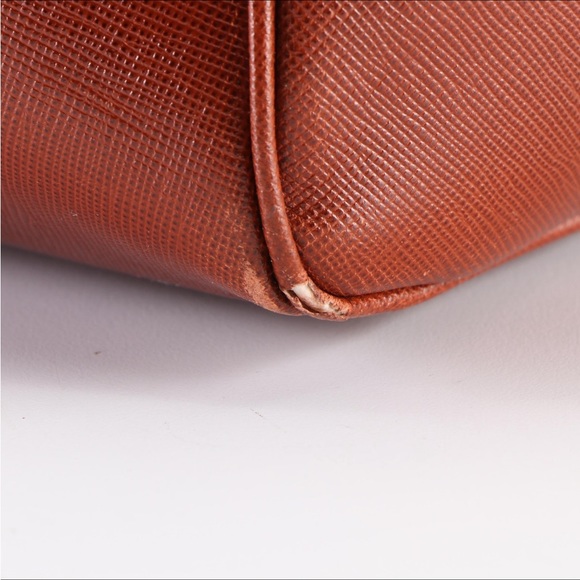 Vintage Prada Handbag in Brown Saffiano Leather - Picture 12 of 17